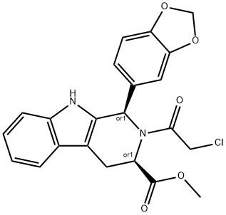 CIS-1-(1,3-BENZODIOXOL-5-YL)-2-(CHLOROACETYL)-2,3,4,9-TETRAHYDRO-, 1H-PYRIDO[3,4-B]INDOLE-3-CARBOXYLIC ACID METHYL ESTER