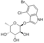 5-BROMO-4-CHLORO-3-INDOXYL-ALPHA-L-FUCOPYRANOSIDE Structural