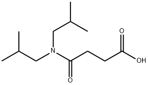 Butanoic acid, 4-[bis(2-methylpropyl)amino]-4-oxo- Structural