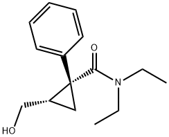 rac N,N-diethyl-2-(hydroxyMethyl)-1-phenyl-cyclopropanecarboxaMide Structural