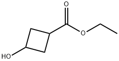 3-Hydroxy-cyclobutanecarboxylic acid ethyl ester Structural