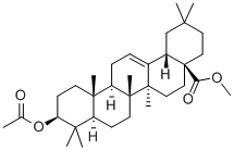 3β-Acetyloxyolean-12-en-28-oic acid methyl ester Structural