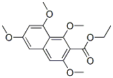 Ethyl 1,3,6,8-tetramethoxy-2-naphthoate Structural