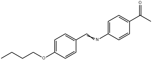 4'-N-BUTOXYBENZYLIDENE-4-ACETYLANILINE Structural