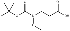 N-Boc-N-methoxy-3-aminopropionic acid Structural