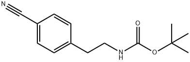 2-(4-CYANO-PHENYL)-N-BOC-ETHYLAMINE Structural