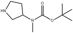 3-N-Boc-3-N-Methylaminopyrrolidine Structural