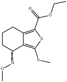 ETHYL 4-(METHOXYIMINO)-3-(METHYLTHIO)-4,5,6,7-TETRAHYDROBENZO[C]THIOPHENE-1-CARBOXYLATE