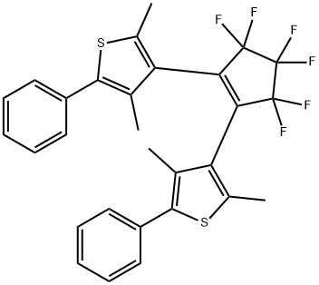 1,2-BIS(2,4-DIMETHYL-5-PHENYL-3-THIENYL)-3,3,4,4,5,5-HEXAFLUORO-1-CYCLOPENTENE Structural