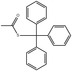 TRIPHENYLMETHANETHIOL ACETATE Structural