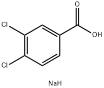 3,4-Dichlorobenzoic acid sodium salt Structural