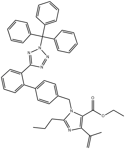 Dehydro N2-TriphenylMethyl OlMesartan Ethyl Ester Structural