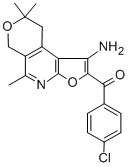 Methanone, (1-amino-8,9-dihydro-5,8,8-trimethyl-6H-furo(2,3-b)pyrano(4 ,3-d)pyridin-2-yl)(4-chlorophenyl)-