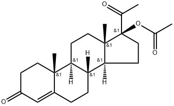 3,20-Dioxopregn-4-en-17-beta-yl acetate Structural