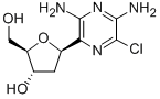 2-CHLORO-6-(BETA-D-2-DEOXYRIBOFURANOSYL)-3,5-DIAMINOPYRAZINE Structural