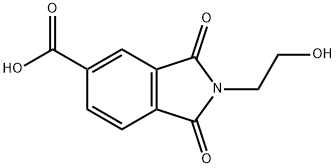 2-(2-HYDROXY-ETHYL)-1,3-DIOXO-2,3-DIHYDRO-1H-ISOINDOLE-5-CARBOXYLIC ACID Structural