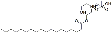 bis(2-hydroxyethyl)[2-(stearoyloxy)ethyl]ammonium acetate  Structural