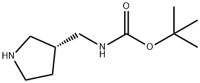 Carbamic acid, [(3R)-3-pyrrolidinylmethyl]-, 1,1-dimethylethyl ester (9CI) Structural