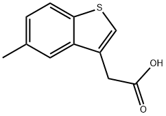 (5-Methyl-benzo(b)thiophen-3-yl)acetic acid Structural