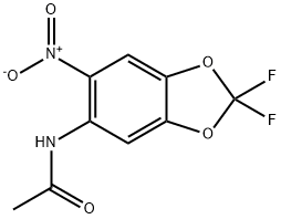 N-(2,2-Difluoro-6-nitro-benzo[1,3]dioxol-5-yl)acetamide Structural