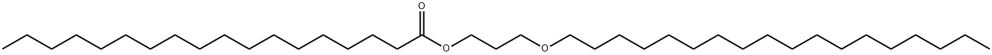 Octadecanoic acid 3-octadecyloxypropyl ester Structural