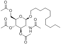 UNDECYL 2-ACETAMIDO-2-DEOXY-3,4,6-TRI-O-ACETYL-BETA-D-GLUCOPYRANOSIDE Structural