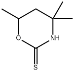 4,4,6-trimethyl-1,3-oxazinane-2-thione Structural