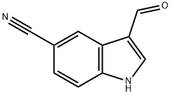 5-CYANOINDOLE-3-CARBOXALDEHYDE Structural