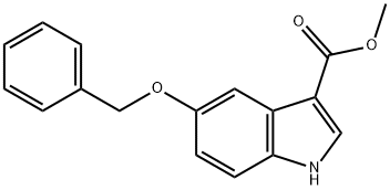 5-BENZYLOXY-1H-INDOLE-3-CARBOXYLIC ACID METHYL ESTER Structural