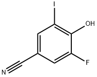 3-FLUORO-4-HYDROXY-5-IODOBENZONITRILE Structural