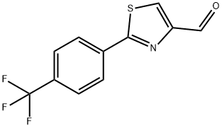 2-[4-(TRIFLUOROMETHYL)PHENYL]-1,3-THIAZOLE-4-CARBALDEHYDE Structural