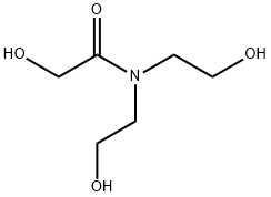 Glycolamide, N,N-bis(2-hydroxyethyl)- Structural