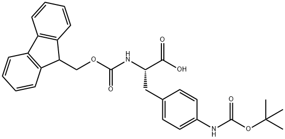 Fmoc-p(NH-Boc)-L-Phe-OH Structural