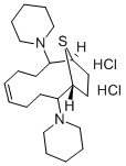 2,9-Dipiperidino-13-thiabicyclo(8.2.1)tridec-5-ene dihydrochloride