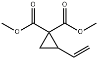 2-Vinylcyclopropane-1,1-dicarboxylic acid dimethyl ester Structural