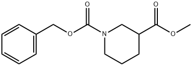 PIPERIDINE-1,3-DICARBOXYLIC ACID 1-BENZYL ESTER 3-METHYL ESTER Structural