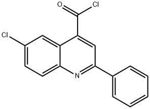 4-QUINOLINECARBONYL CHLORIDE,6-CHLORO-2-PHENYL- Structural