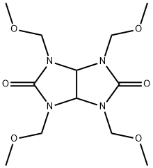 1,3,4,6-Tetrakis(methoxymethyl)glycoluril Structural