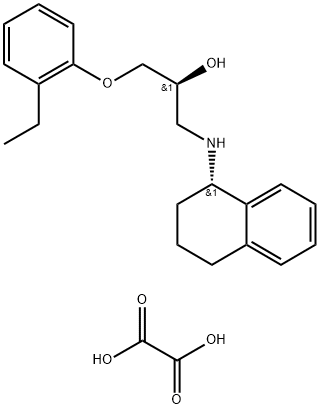 1-(2-ETHYLPHENOXY)-3-[[(1S)-1,2,3,4-TETRAHYDRO-1-NAPHTHALENYL]AMINO]-(2S)-2-PROPANOL HYDROCHLORIDE Structural