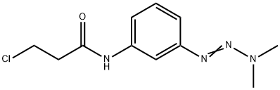 3-Chloro-N-(3-(3,3-dimethyl-1-triazenyl)phenyl)propanamide Structural