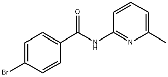 4-bromo-N-(6-methylpyridin-2-yl)benzamide Structural