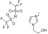 1-(2-HYDROXYETHYL)-3-METHYLIMIDAZOLIUM BIS(TRIFLUOROMETHYLSULFONYL)IMIDE Structural