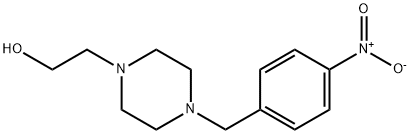 2-[4-(4-NITROBENZYL)PIPERAZINO]ETHAN-1-OL Structural