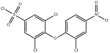 3,5-dichloro-4-(2-chloro-4-nitrophenoxy)benzene-1-sulphonyl chloride,3,5-DICHLORO-4-(2-CHLORO-4-NITROPHENOXY)BENZENE-1-SULFONYL CHLORIDE