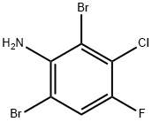 3-CHLORO-2,6-DIBROMO-4-FLUOROANILINE Structural