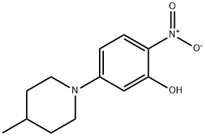 N-(3-HYDROXY-4-NITROPHENYL)-4-METHYLPIPERIDINE Structural