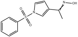 1-[1-(PHENYLSULFONYL)-1H-PYRROL-3-YL]ETHAN-1-ONE OXIME Structural