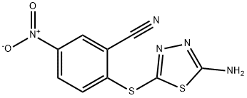 2-[(5-AMINO-1,3,4-THIADIAZOL-2-YL)THIO]-5-NITROBENZONITRILE