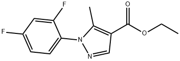 ETHYL 1-(2,4-DIFLUOROPHENYL)-5-METHYLPYRAZOLE-4-CARBOXYLATE Structural