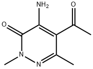 5-ACETYL-4-AMINO-2,6-DIMETHYL-2,3-DIHYDROPYRIDAZIN-3-ONE Structural